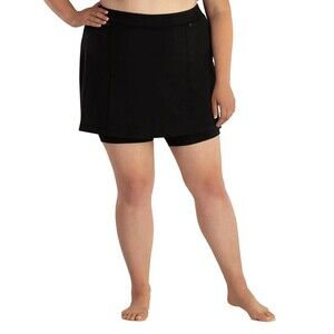 JunoActive QuikEnergy Swim Skirt with Short Black 6X